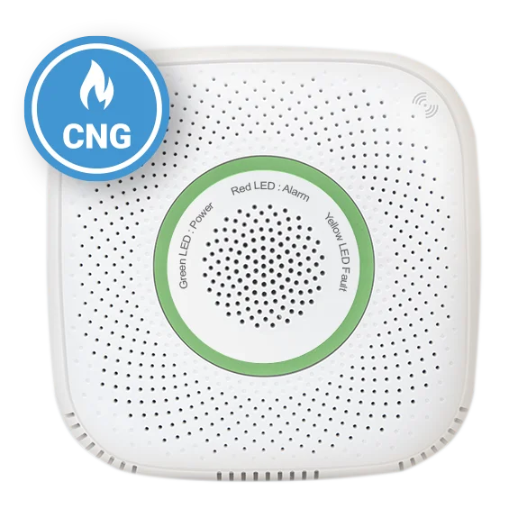 Senzor detector de gaz natural comprimat Shelly Gas CNG, Wireless, Alarma 70 dB, Notificari aplicatie