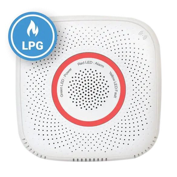 Senzor detector de gaz petrolier lichefiat Shelly Gas LPG, Wireless, Alarma 70 dB, Notificari aplicatie