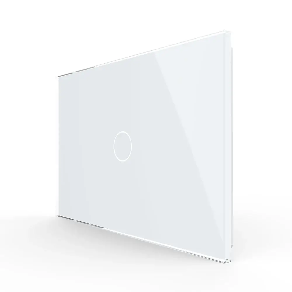 Panou intrerupator simplu cu touch Livolo din sticla, standard Italian – Serie noua