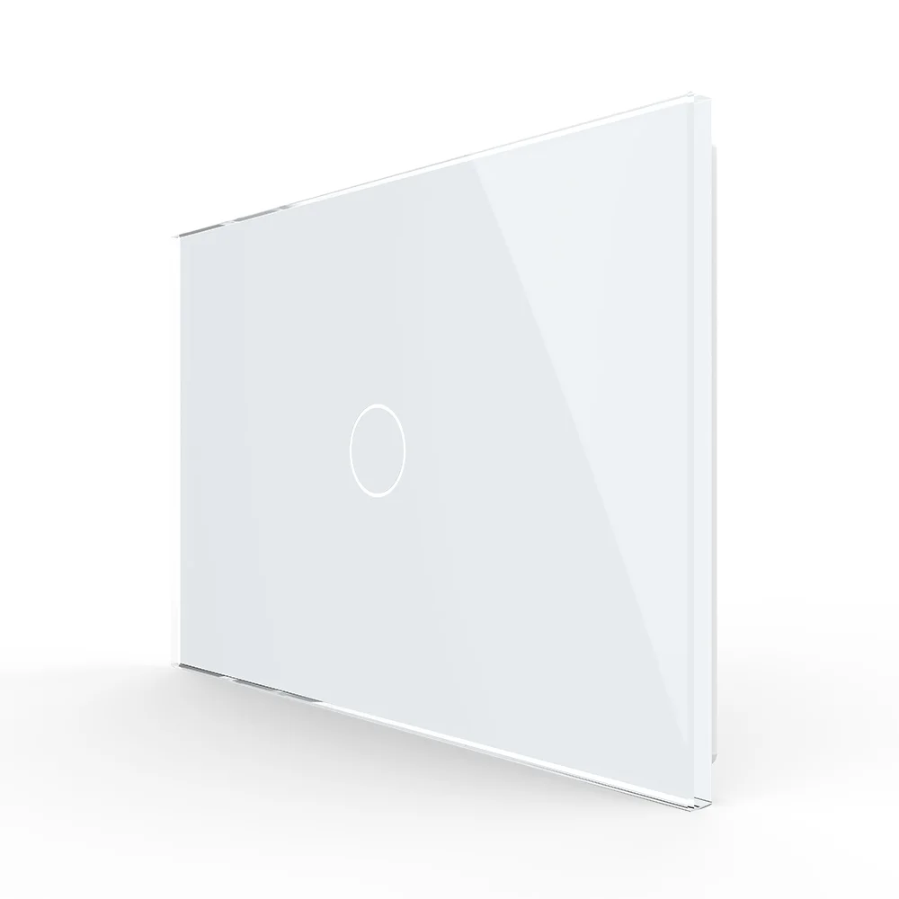 Panou intrerupator simplu cu touch Livolo din sticla, standard Italian – Serie noua