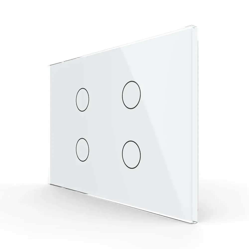 Intrerupator cvadruplu cu touch Livolo din sticla – standard italian
