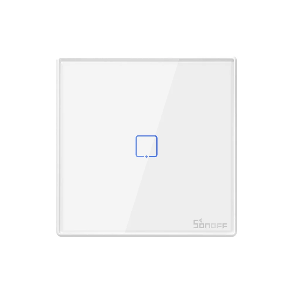 Telecomanda Sonoff T2EU1C-RF cu 1 canal, 433 MHz, Semnal RF, Alb