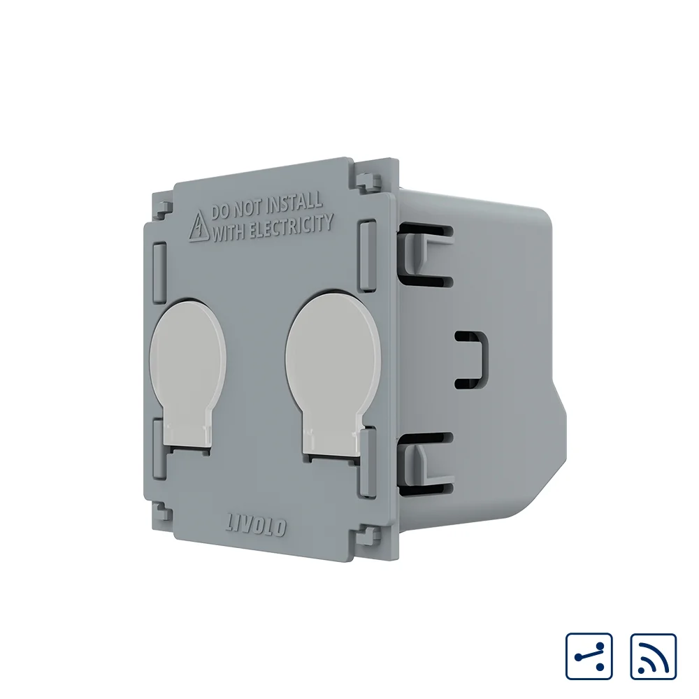 Modul Intrerupator Dublu Cap Scara / Cruce Wireless cu Touch LIVOLO – Serie Noua