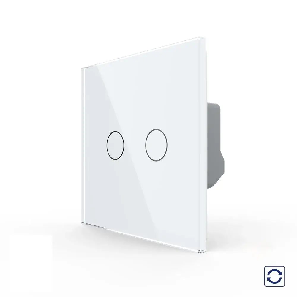Intrerupator Dublu cu Reset si Contact Uscat LIVOLO – Serie Noua