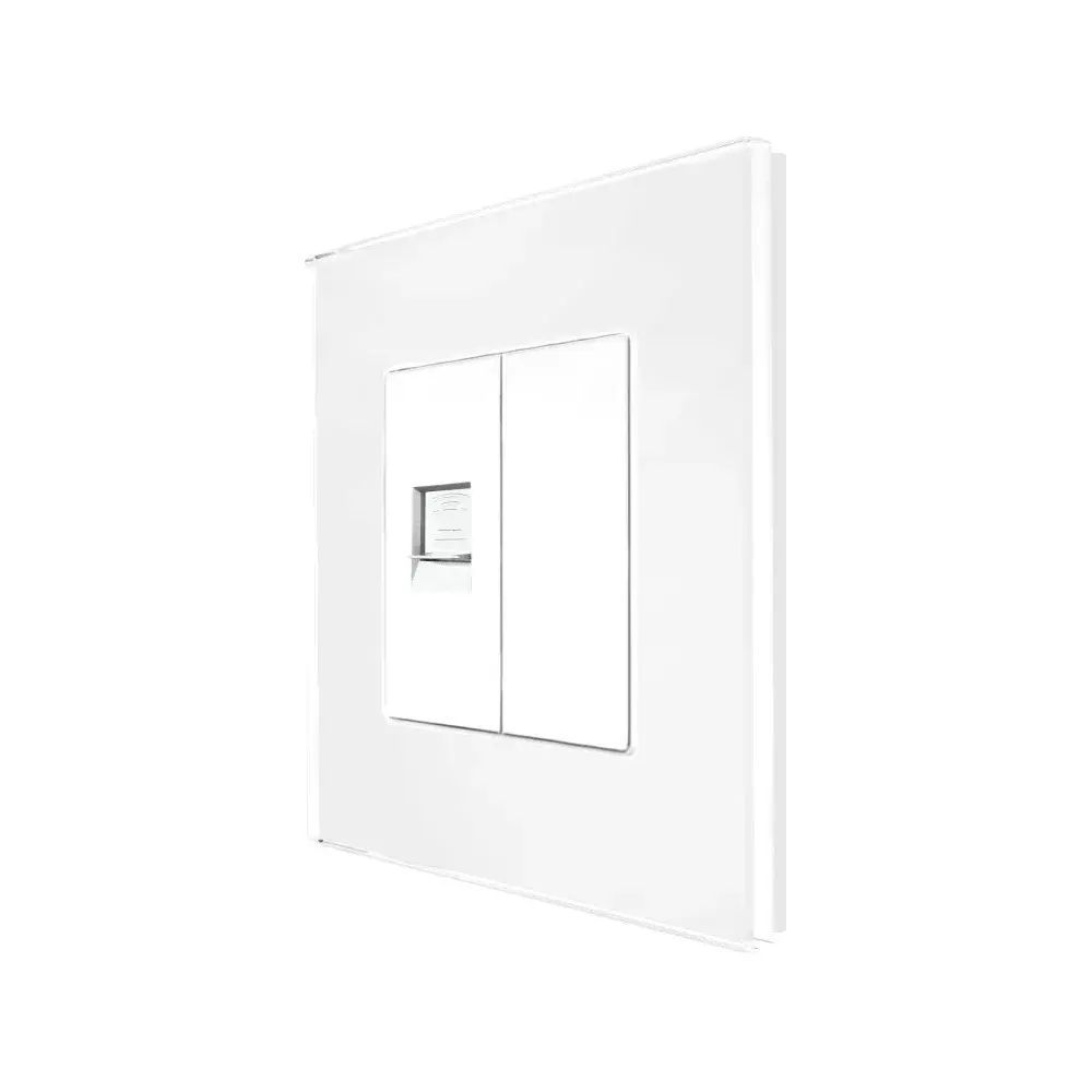 Priza Telefon + Blank cu Rama din Sticla LUXION