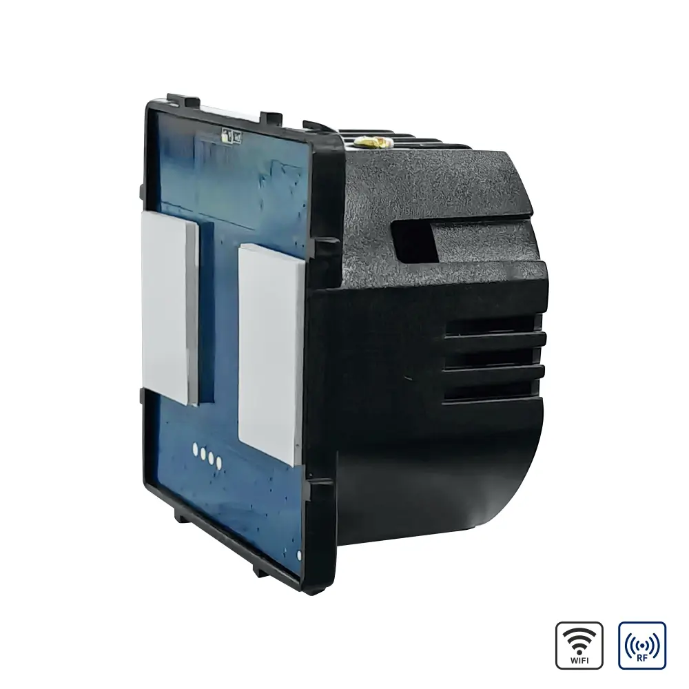 Modul Intrerupator Dublu cu Wi-Fi + RF433 cu Touch LUXION