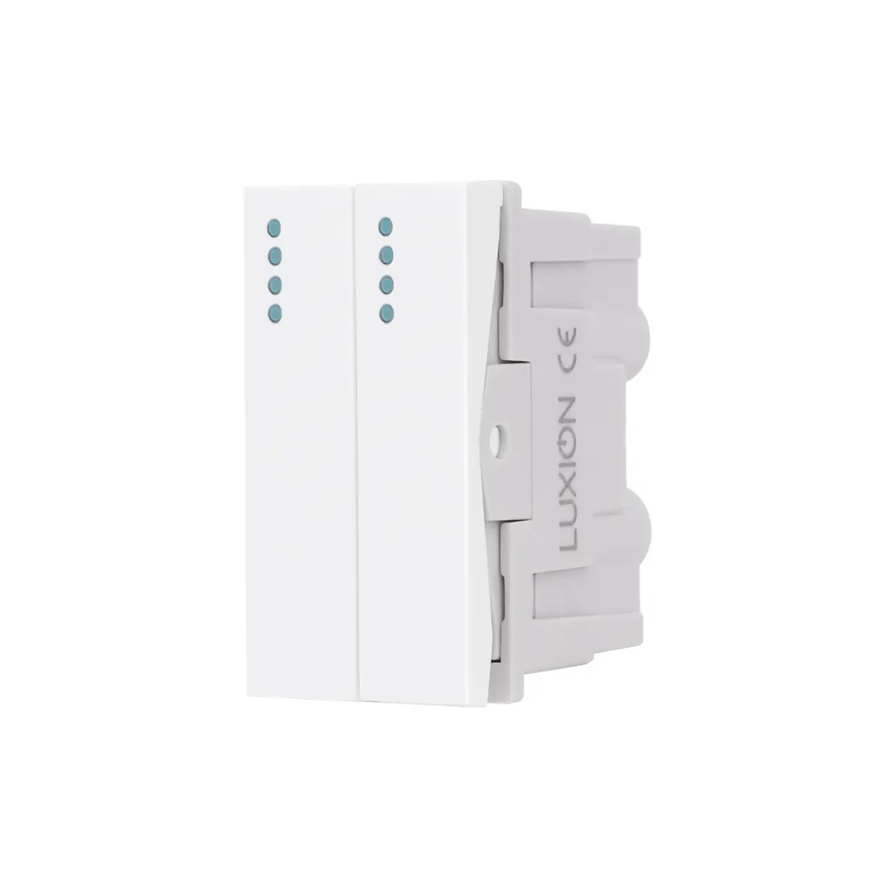 Modul Intrerupator Dublu Mecanic 2M / 1M LUXION, Standard Italian