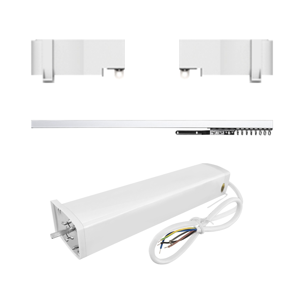 Set Motor LUXION + Sina Draperie cu Deschiere Tip Cortina, Lungime 2M, Control Telefon