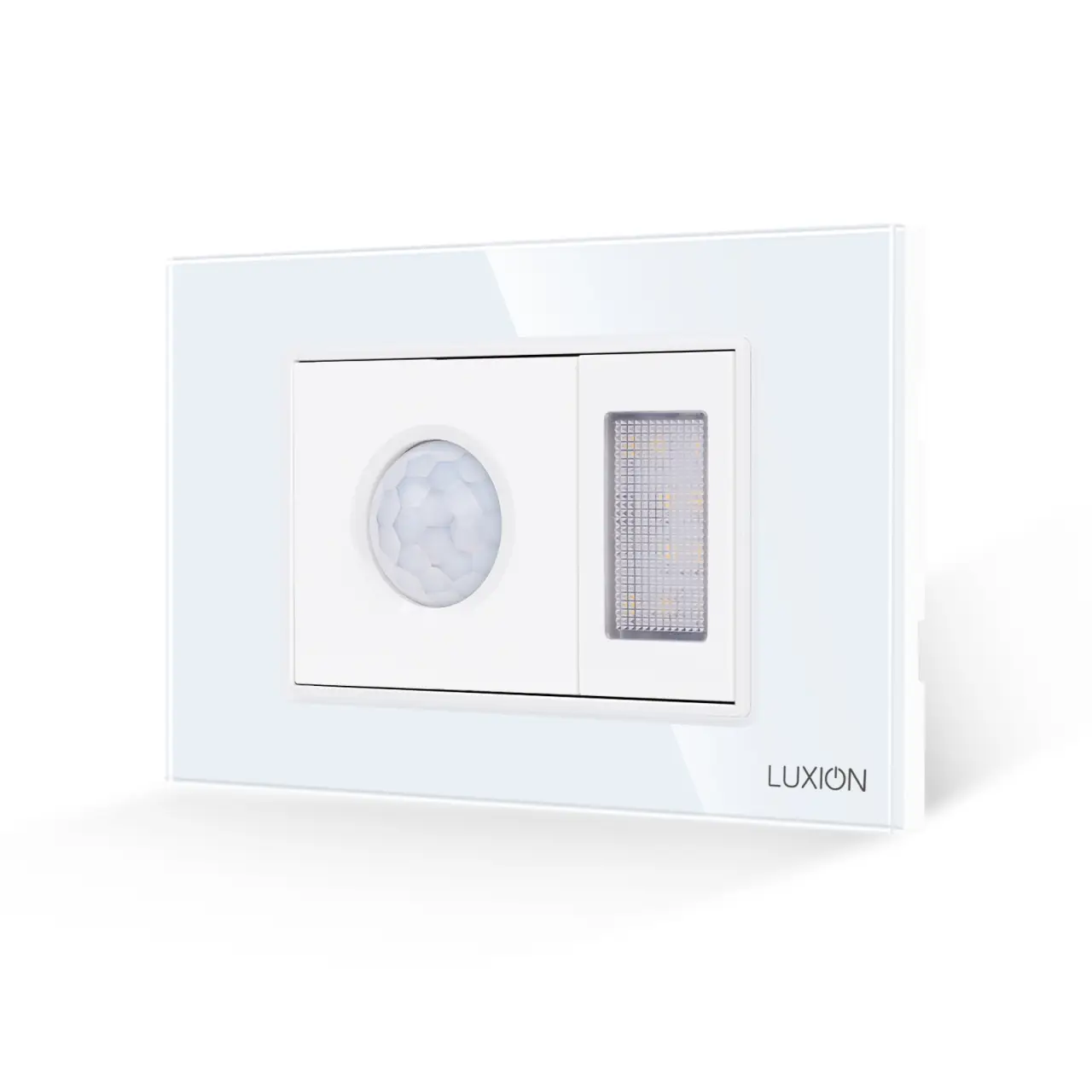 Senzor de Miscare 2M si Lampa de Veghe LUXION  cu Rama din Sticla, Standard Italian, 3M