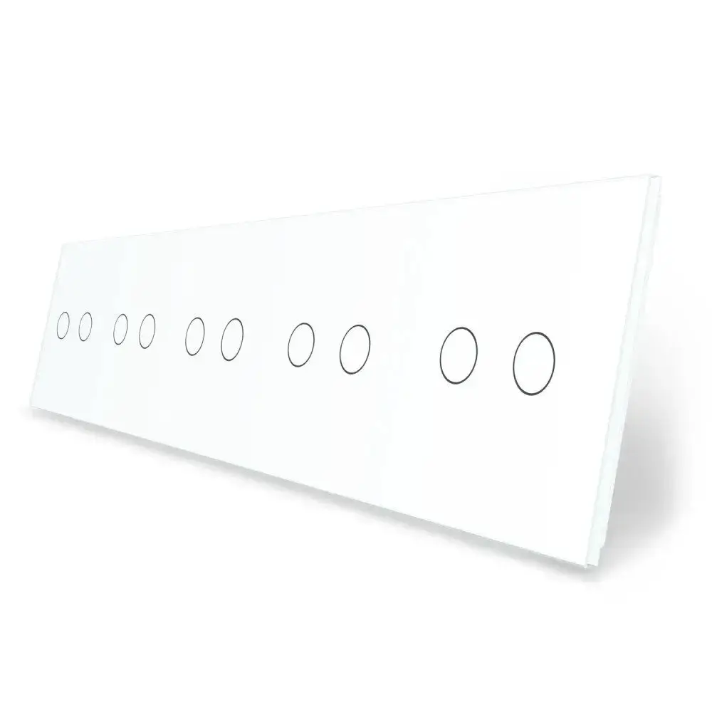 Panou 5 intrerupatoare duble cu touch Livolo din sticla