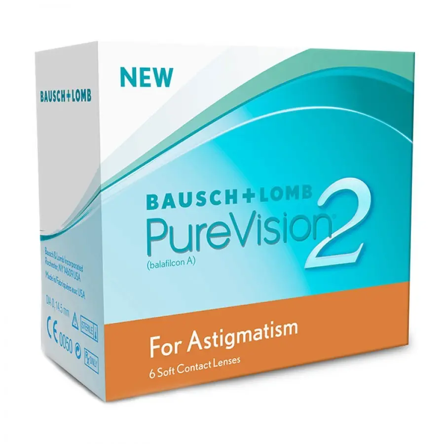 Pure Vision 2HD Astigmatism lunare 6 lentile/cutie