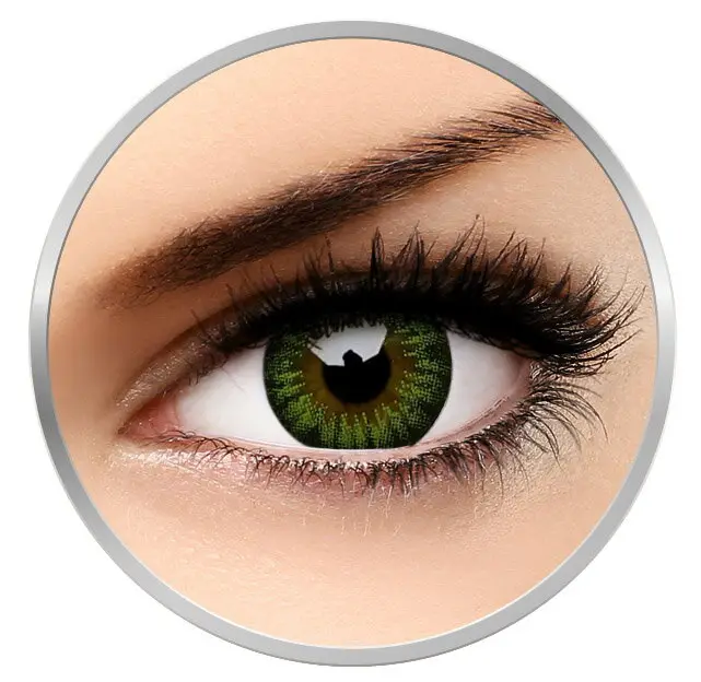 Big Eyes Party Green 90 de purtari 2 lentile/cutie