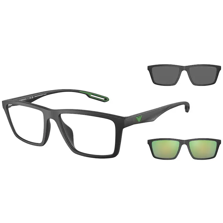 Rame ochelari de vedere barbati Emporio Armani CLIP-ON EA4189U 50011W