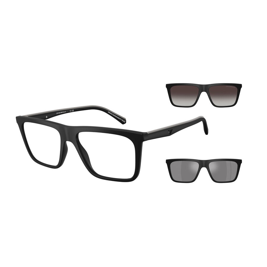 Rame ochelari de vedere barbati Emporio Armani CLIP-ON EA4258 50011W