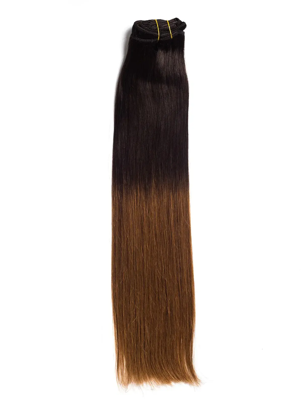 Extensii Clip-On Premium Ombre Saten Inchis/Aramiu