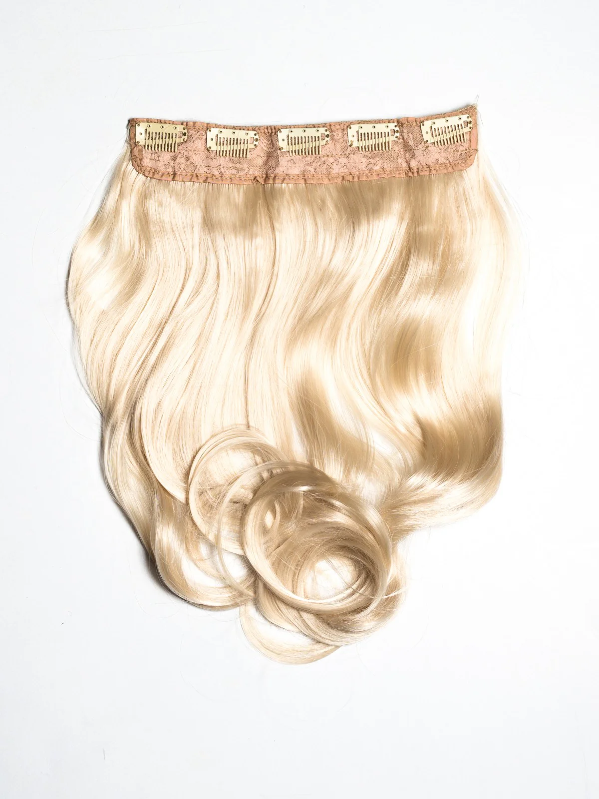 Tresa Clip-On Ondulat Blond Deschis