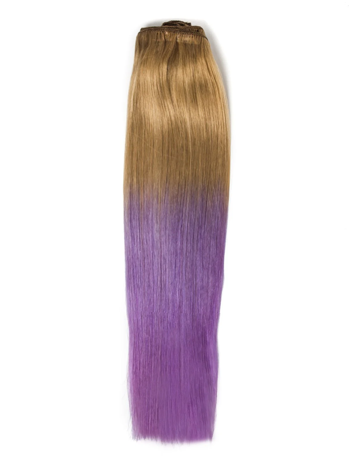 Extensii Clip-On PREMIUM Blond Aluna/Mov
