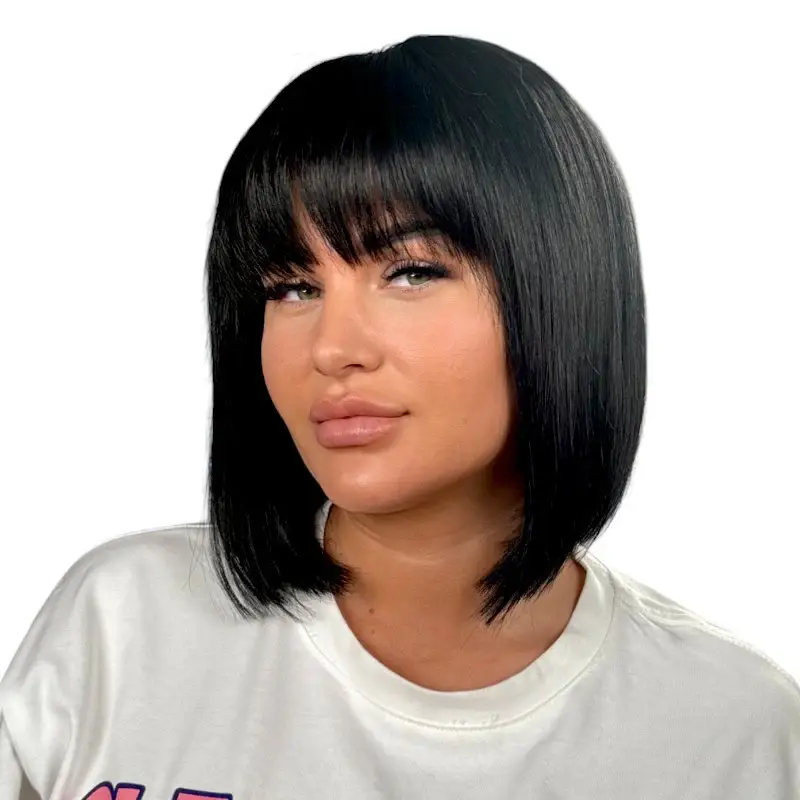 Peruca Naturala BRIANA Negru Intens