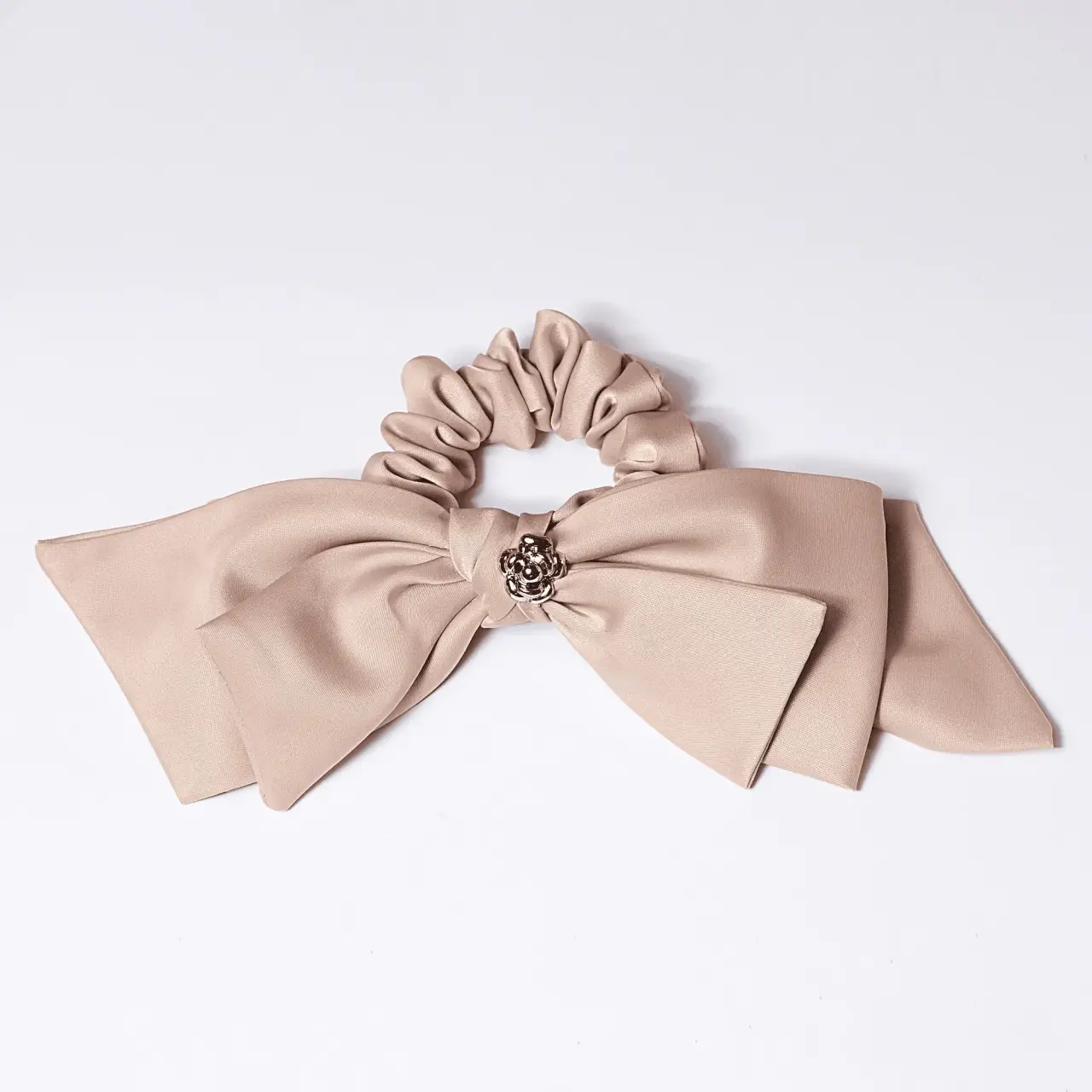 Elastic Funda Satin Bijuterie Nude