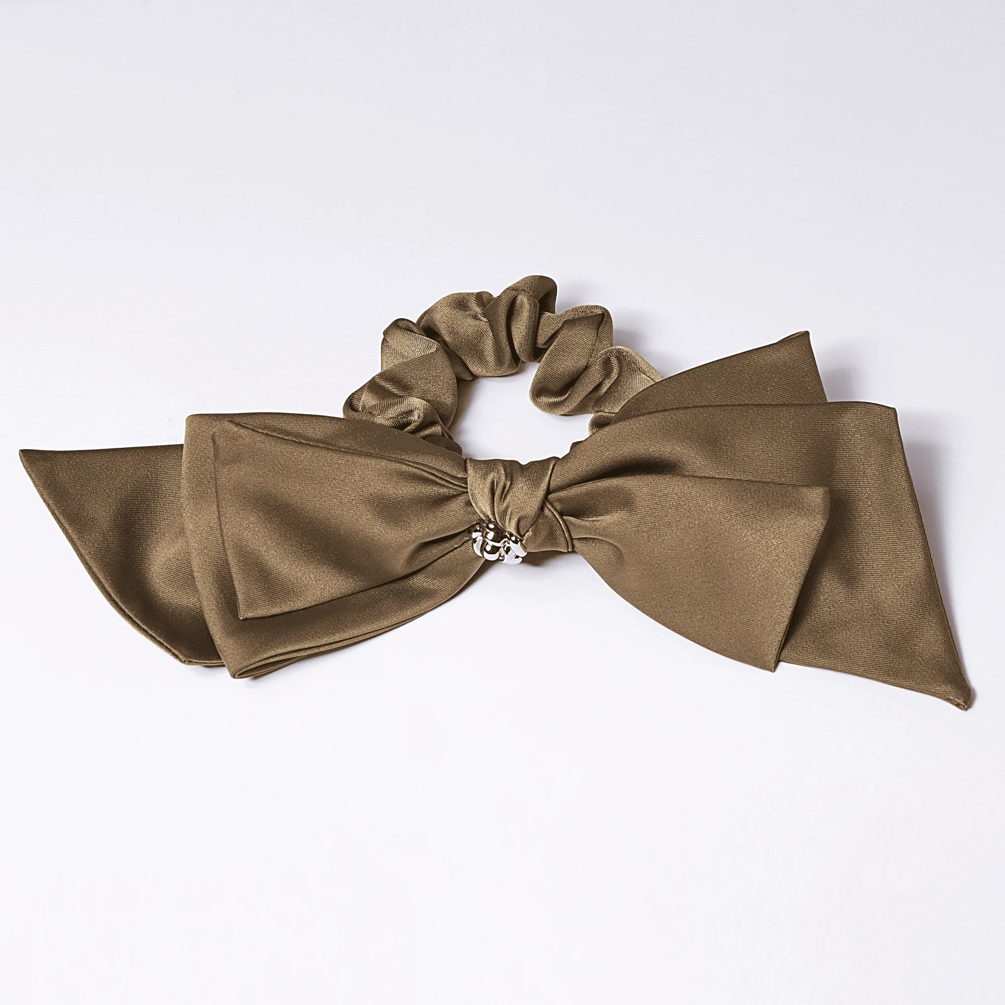 Elastic Funda Satin Bijuterie Kaki