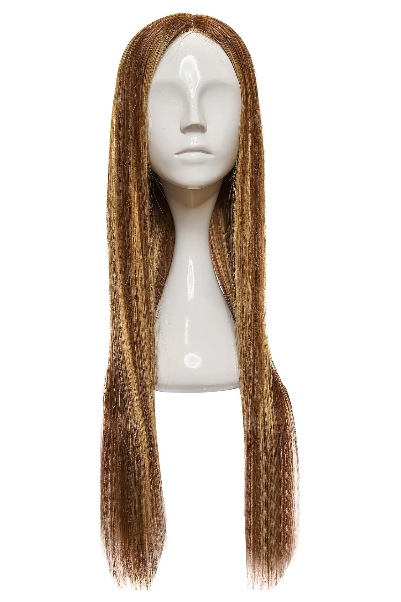Peruca Naturala PANDORA Saten Natural cu Suvite Blond Miere