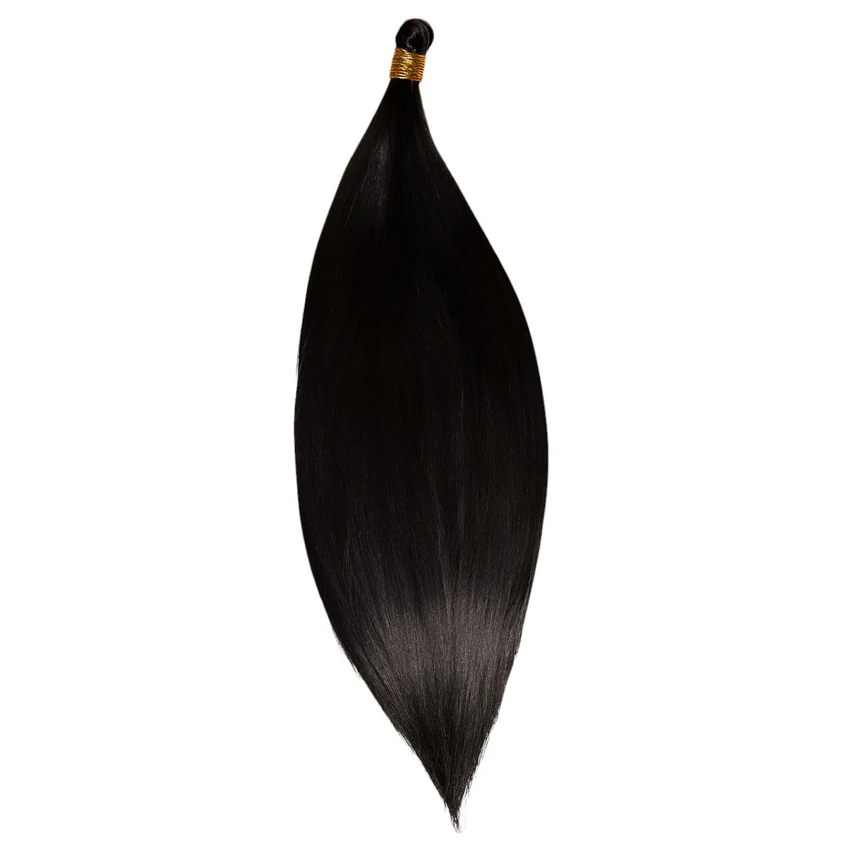 Coada Jumbo Drept Negru Natural