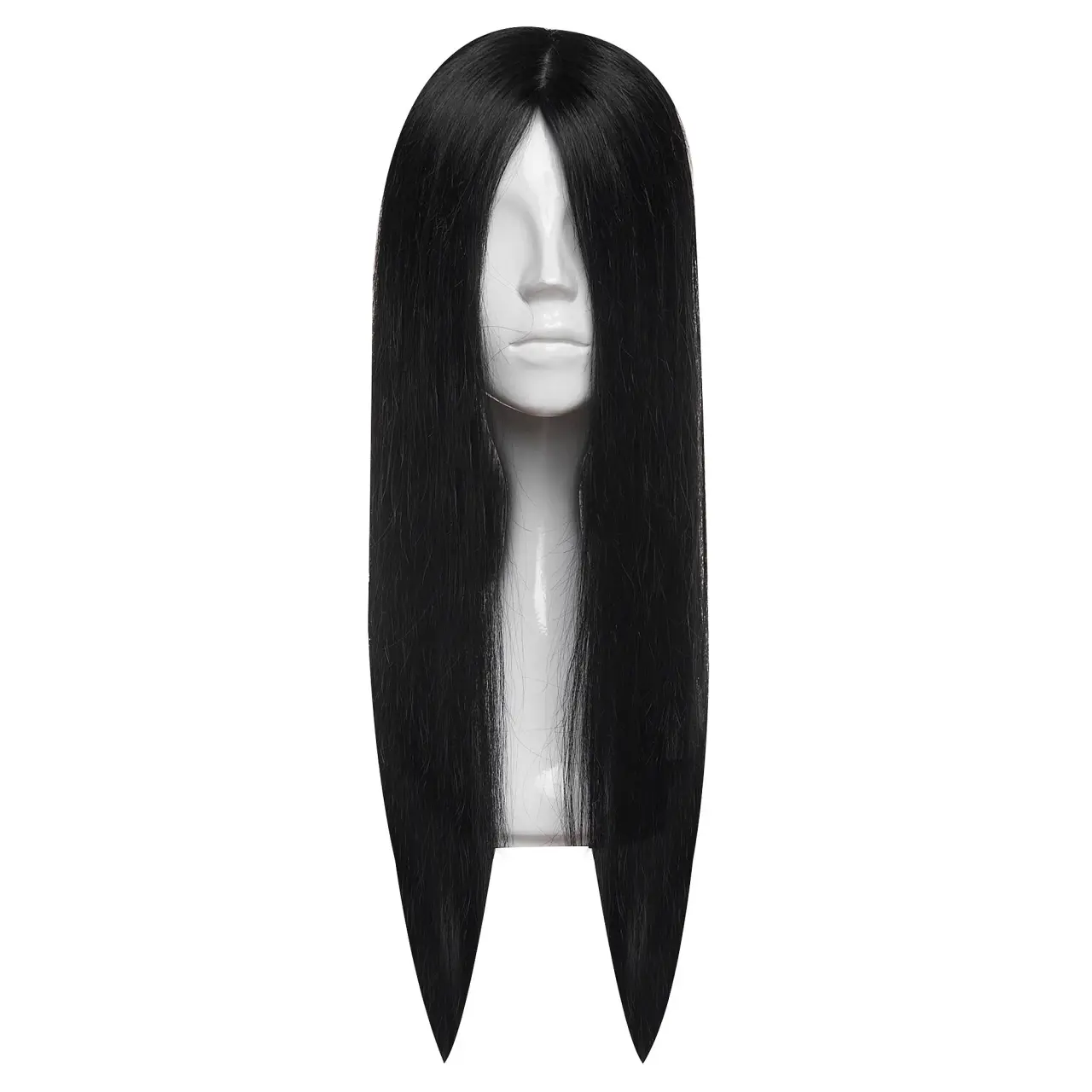 Peruca Partiala Naturala Monofilament 50cm Negru Natural