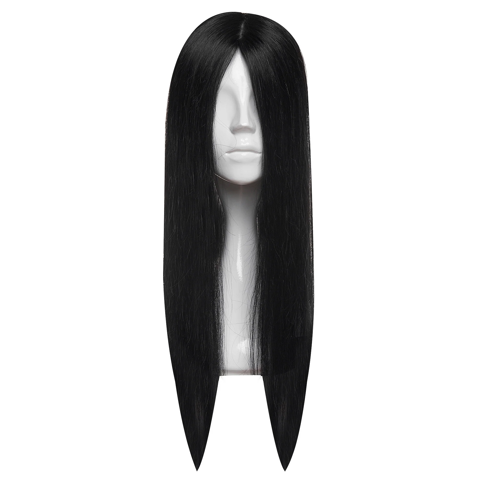 Peruca Partiala Naturala Monofilament 50cm Negru Natural