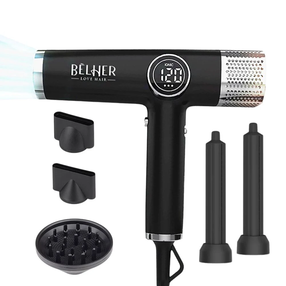 Multistyler Belher 5 in 1 uscator cu flux de aer rapid