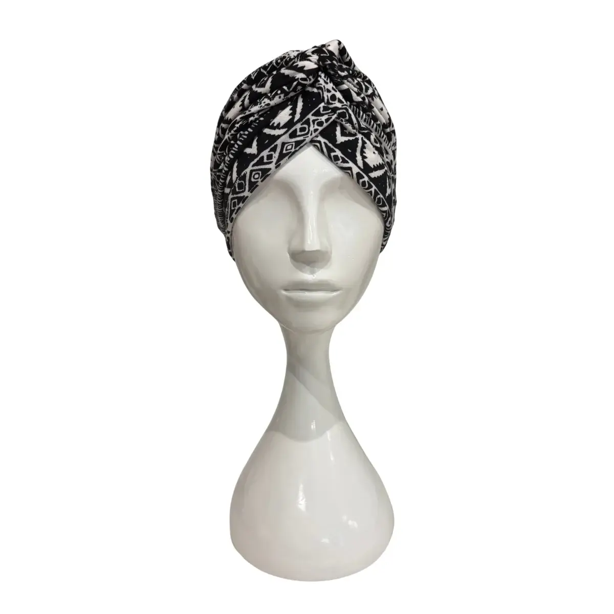 Turban Luana Black-White