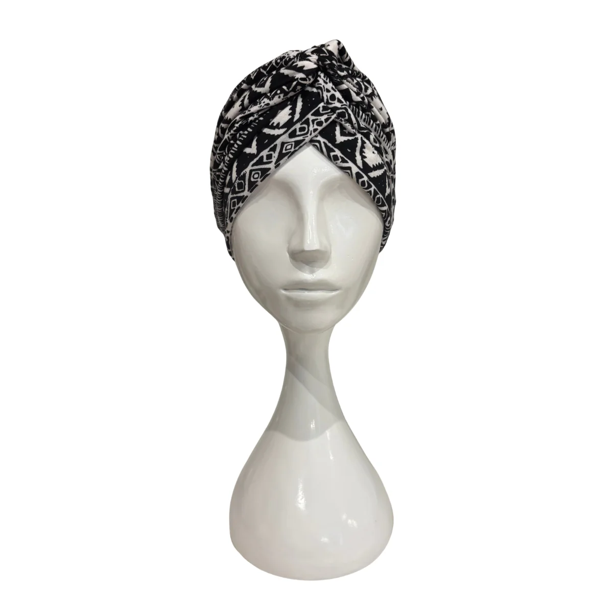 Turban Luana Black-White