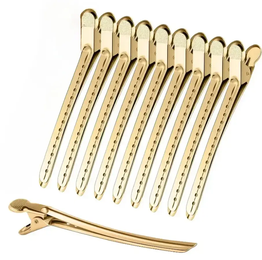Set 12 Clipsuri Metalice Belher 9.5 cm - Aurii