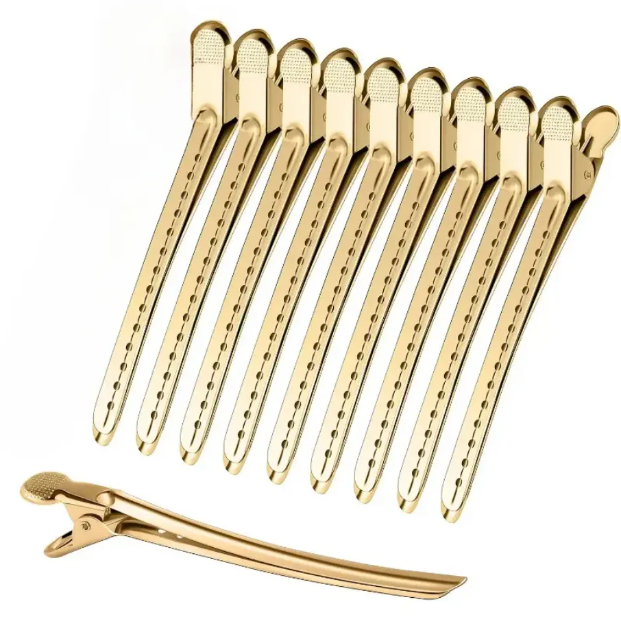 Set 12 Clipsuri Metalice Belher 9.5 cm - Aurii