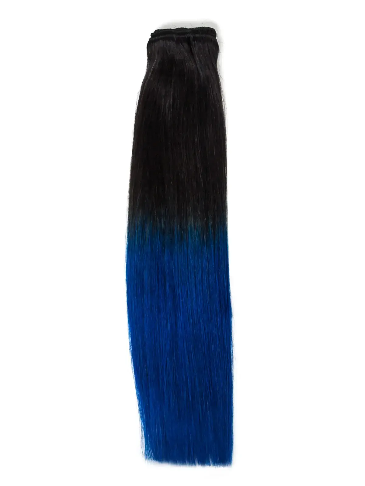 Extensii Clip-On PREMIUM Ombre Brunet/Albastru