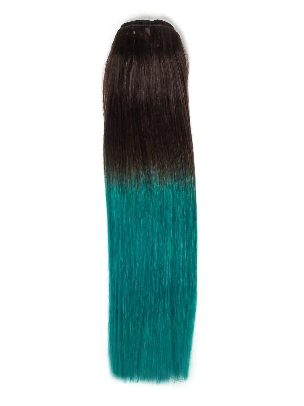 Extensii Clip-On PREMIUM Ombre Saten/Verde Teal