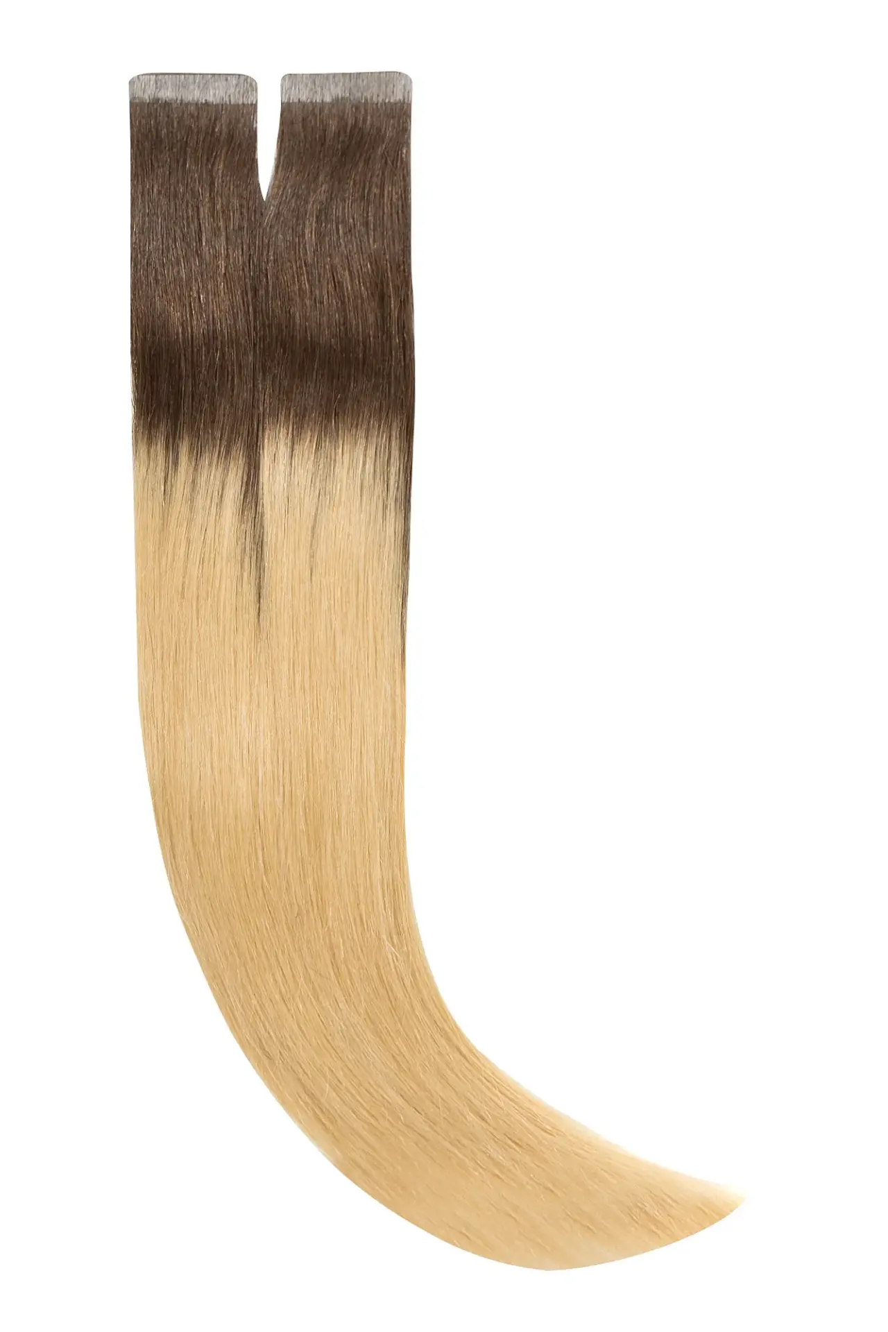 Extensii Tape-On Premium Ombre Ciocolatiu-Blond