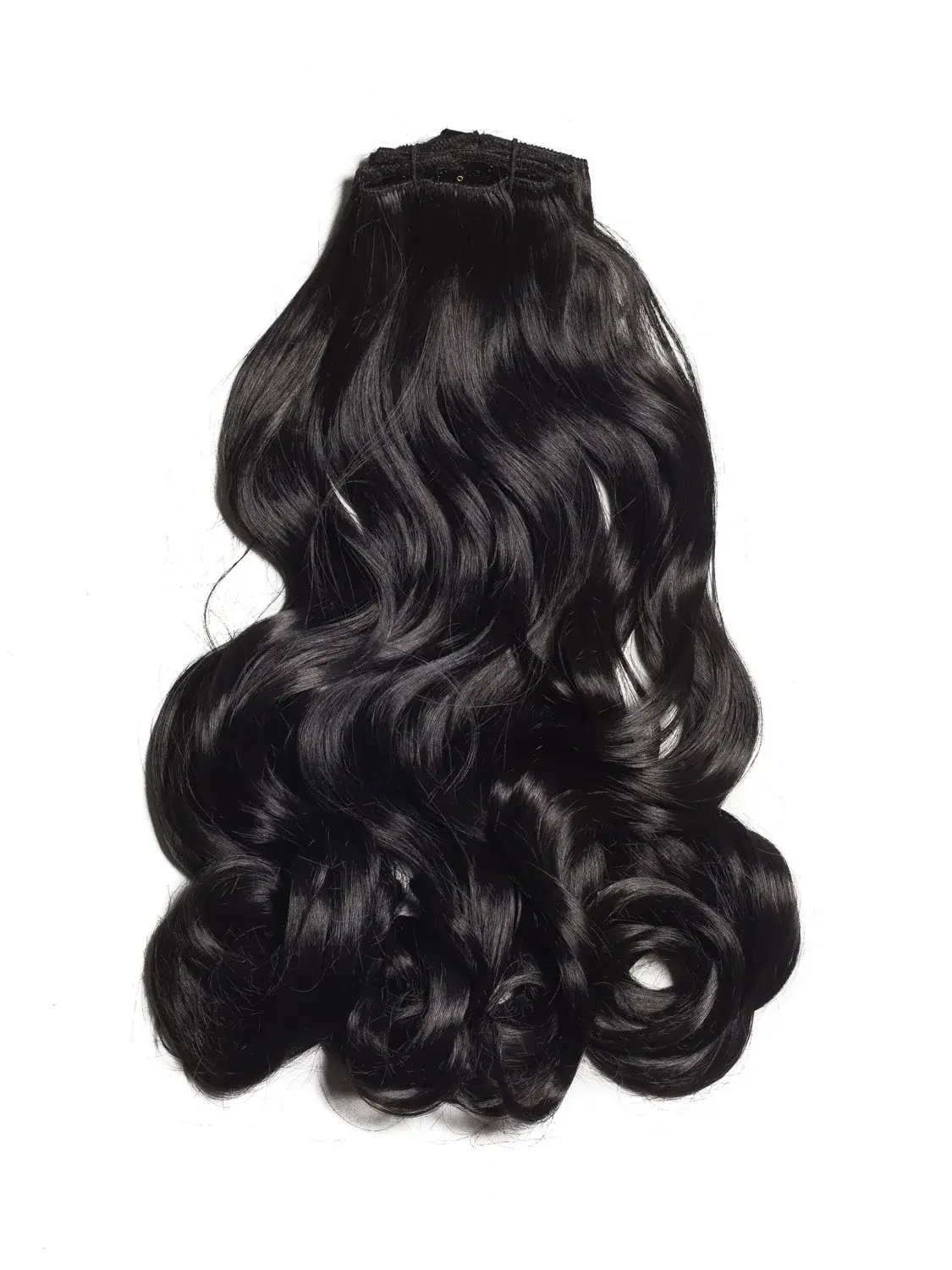Extensii Clip-On Ondulat Negru Natural