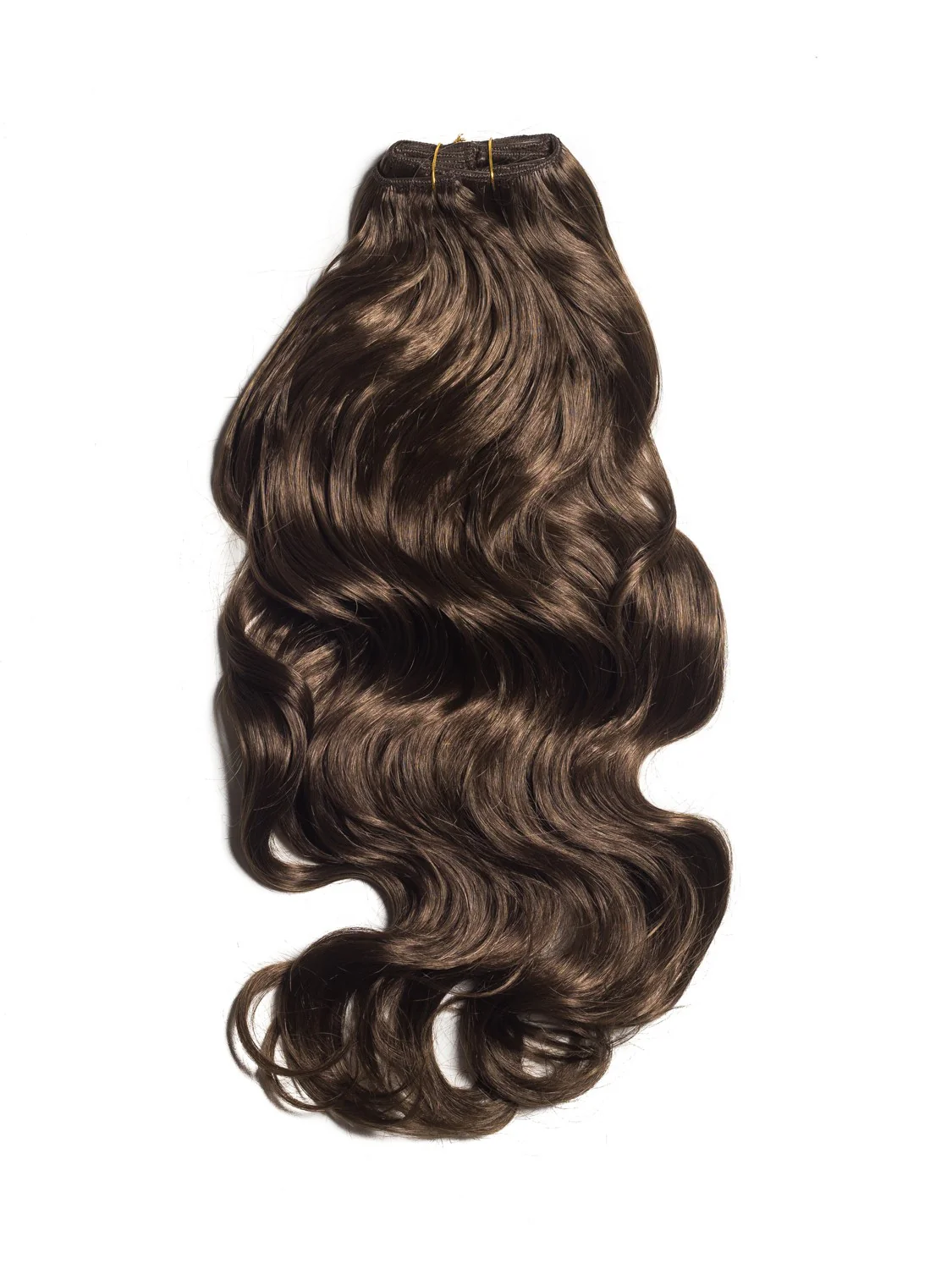 Extensii Clip-On Ondulat Blond Inchis Natural