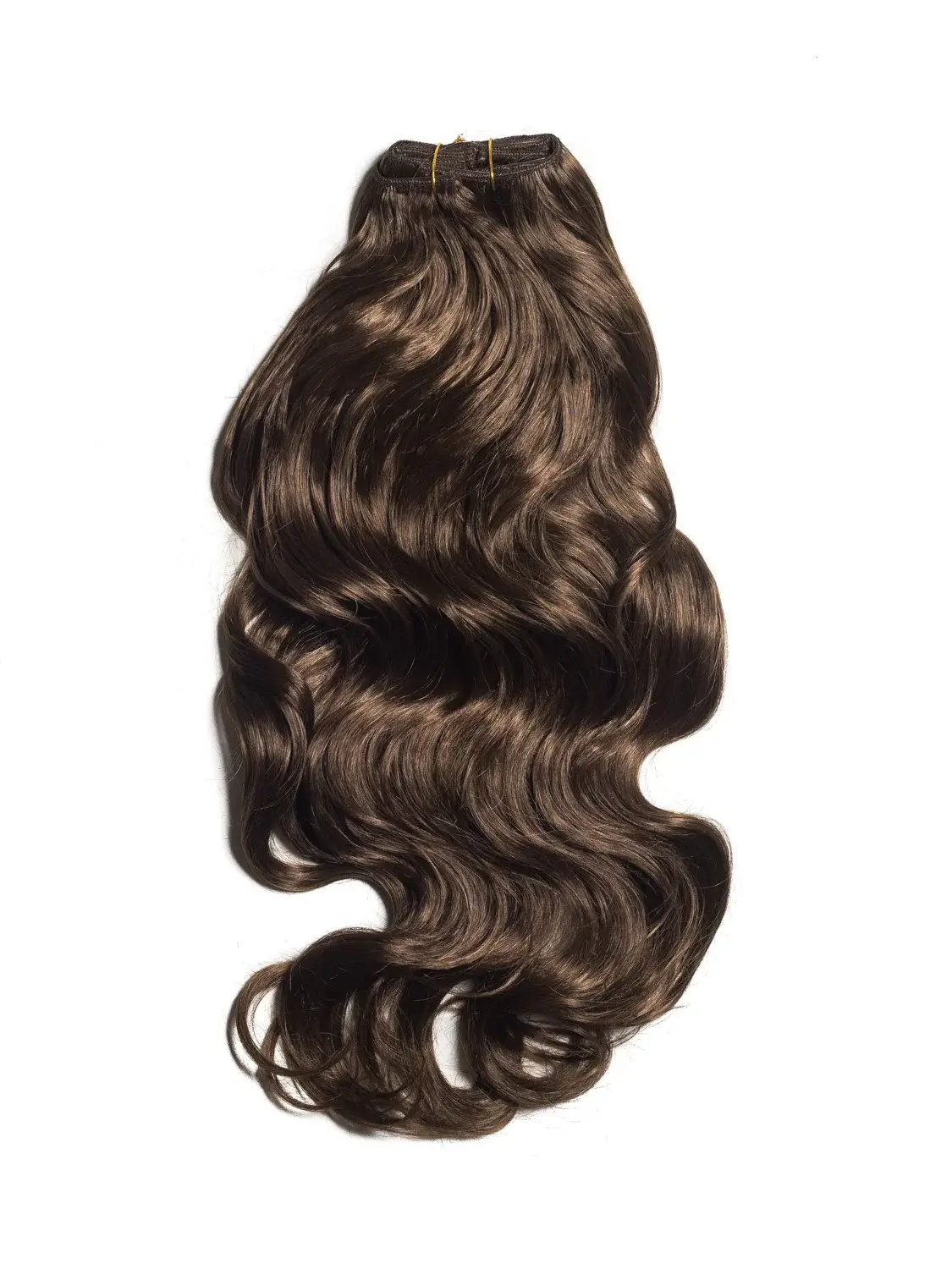 Extensii Clip-On Ondulat Blond Inchis Natural