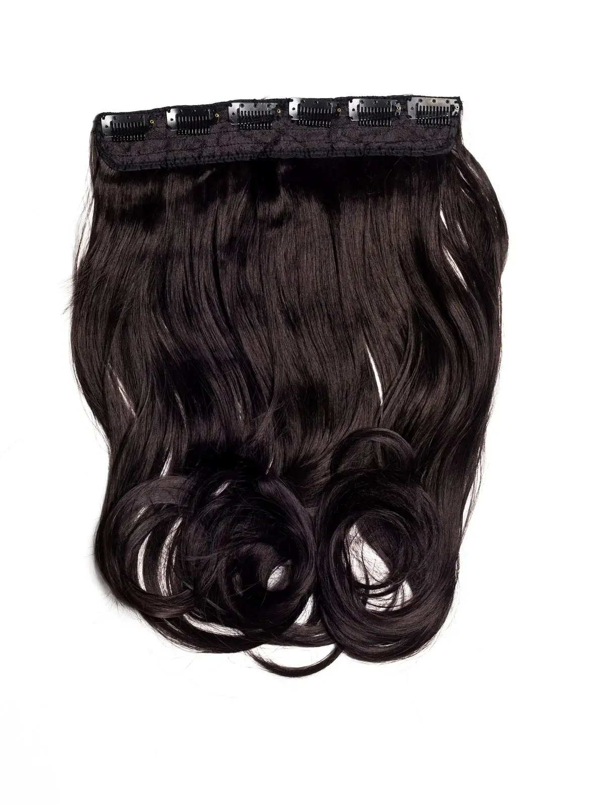 Tresa Clip-On Ondulat Negru Natural