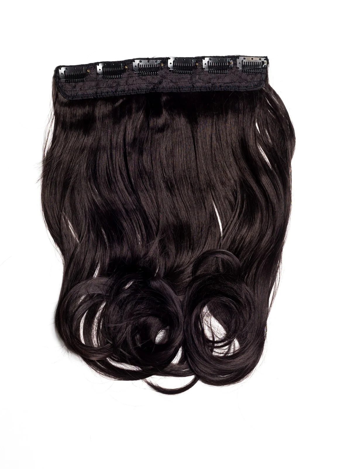 Tresa Clip-On Ondulat Negru Natural