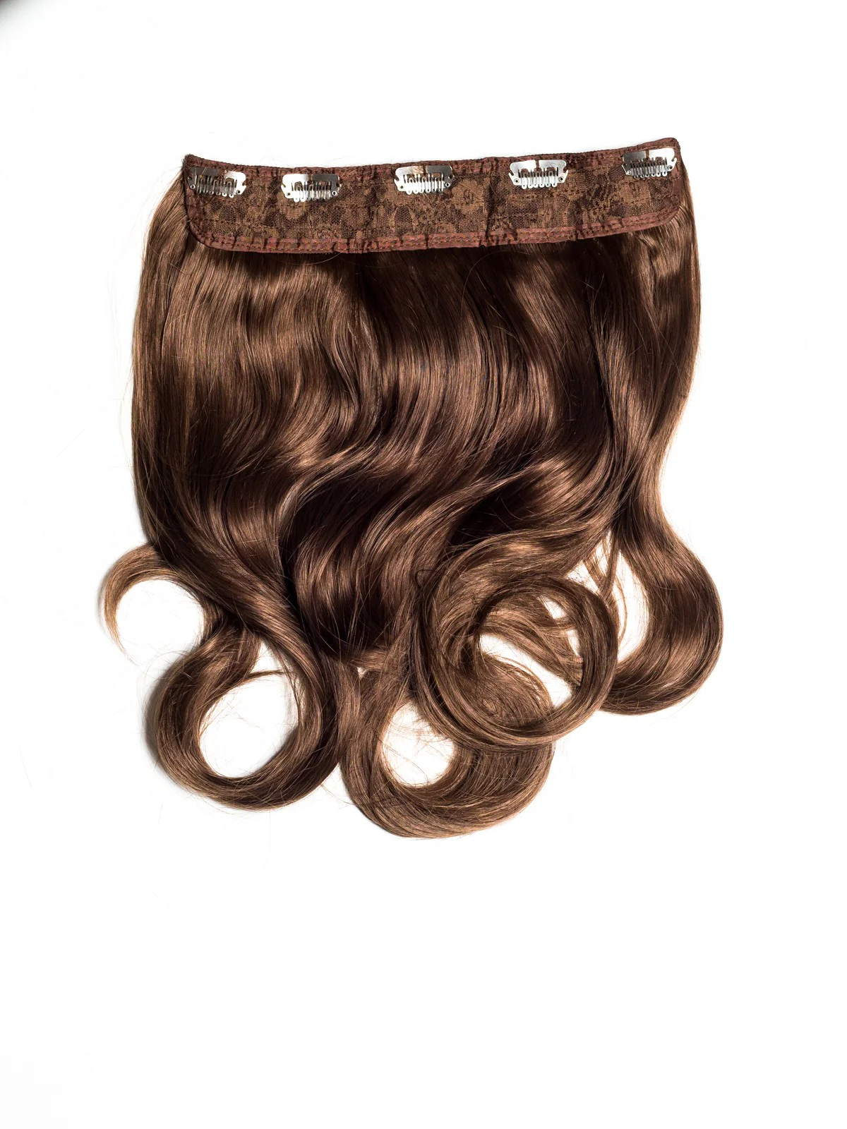 Tresa Clip-On Ondulat Saten Deschis