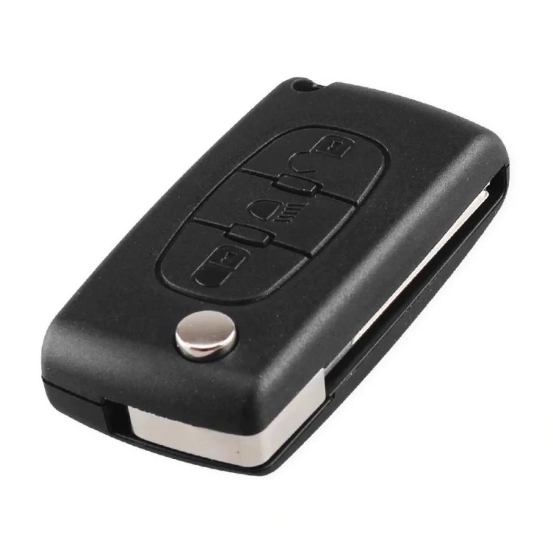 Carcasa Cheie Auto Techstar® compatibila cu Peugeot, Citroen, 207,307, 407, C2, C3, C4, C5, C6, C8, cu 3 Butoane, HU83, CE0536