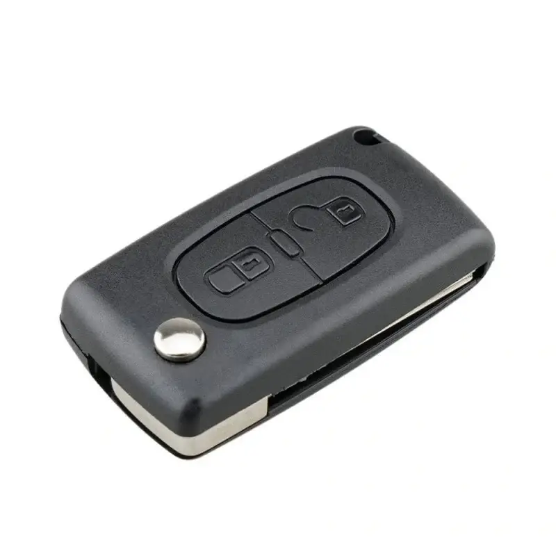 Carcasa Cheie Auto Techstar® compatibila cu Peugeot, Citroen, 207,307, 407, C2, C3, C4, C5, C6, C8, cu 2 Butoane