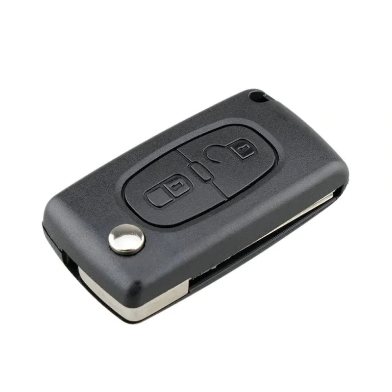 Carcasa Cheie Auto Techstar® compatibila cu Peugeot, Citroen, 207,307, 407, C2, C3, C4, C5, C6, C8, cu 2 Butoane