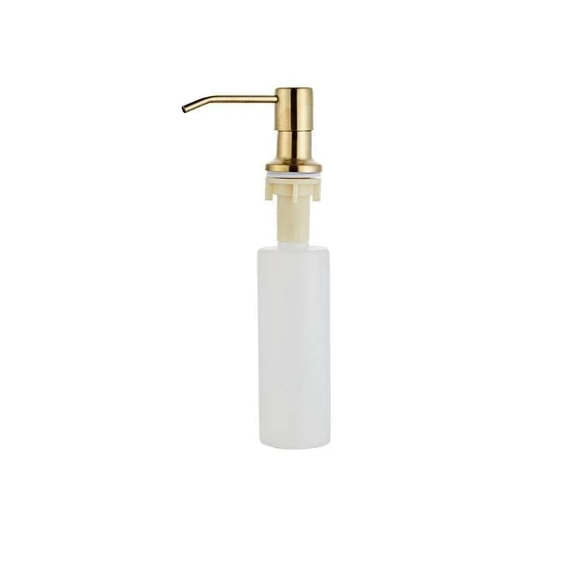 Dozator Incorporabil Techstar® Auriu, Pentru Chiuveta, Sapun, Detergent, 300ml