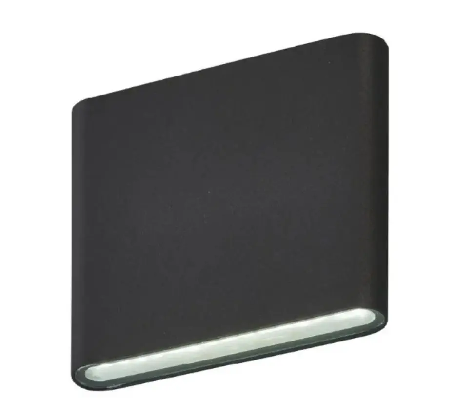 Aplica Exterior Techstar® LED Light C30, Putere 6W, A+, Rezistenta la Apa si Praf, Alb Rece, 6500K, Aluminiu, Negru