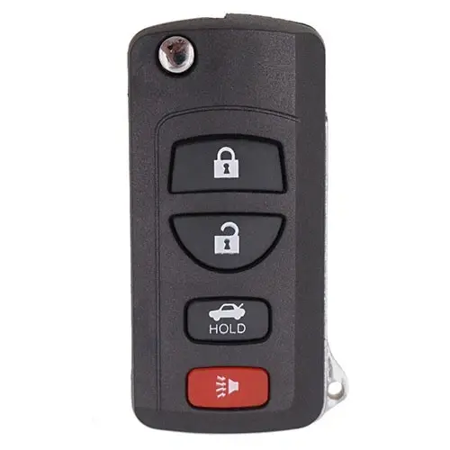 Carcasa Cheie Auto Techstar pentru Infiniti FX35 2003-2009, QX4, Nissan Murano, cu 4 Butoane, tip Flip Briceag