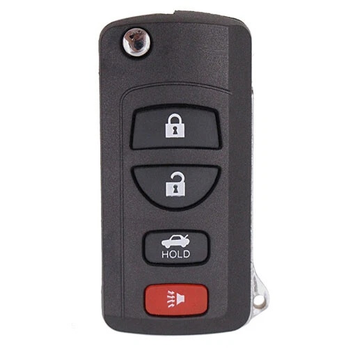 Carcasa Cheie Auto Techstar pentru Infiniti FX35 2003-2009, QX4, Nissan Murano, cu 4 Butoane, tip Flip Briceag
