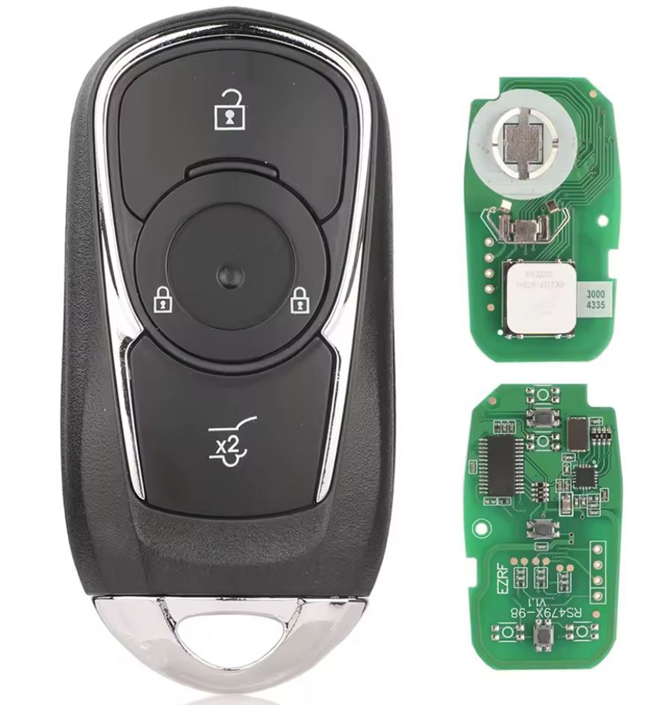 Cheie auto Completa Programabila, Techstar, cu 4 Butoane HYQ4EA 433.92 MHz Telecomanda Smart cu Cip ID46 pentru Opel Astra K Insignia, Lama neprelucrata